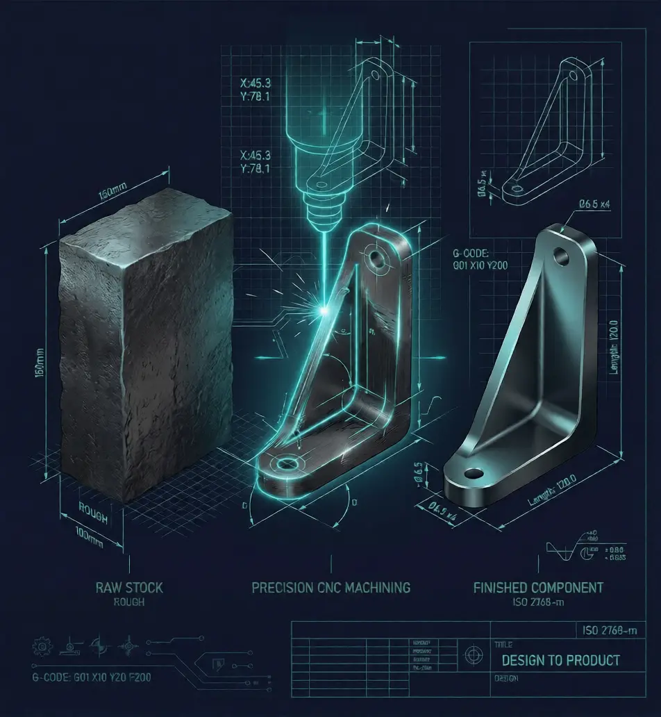 Custom machined aluminum industrial enclosure for Edge AI and IoT devices